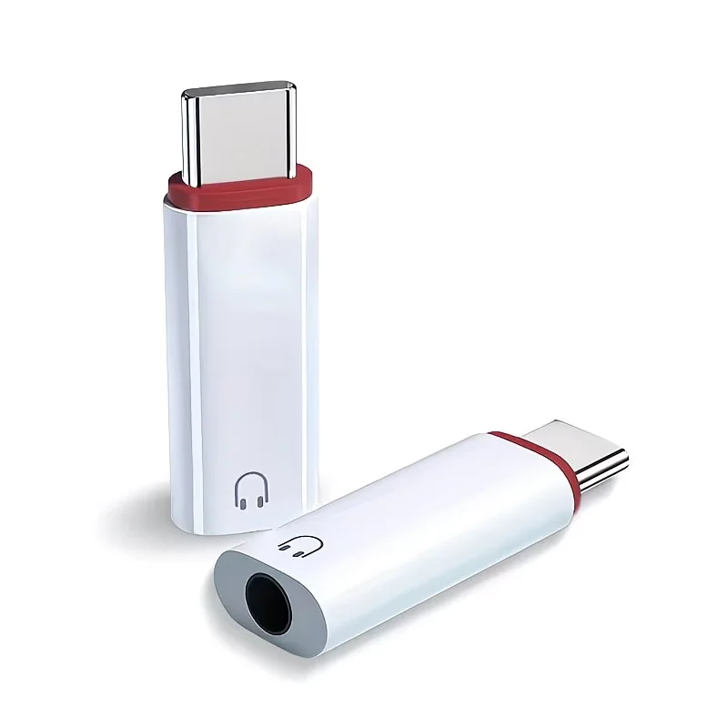 비즈니스용 USB C 남성-3.5mm 여성 헤드폰 잭 어댑터 컨버터(1/2/3팩), 호환 가능한 C타입 디바이스
