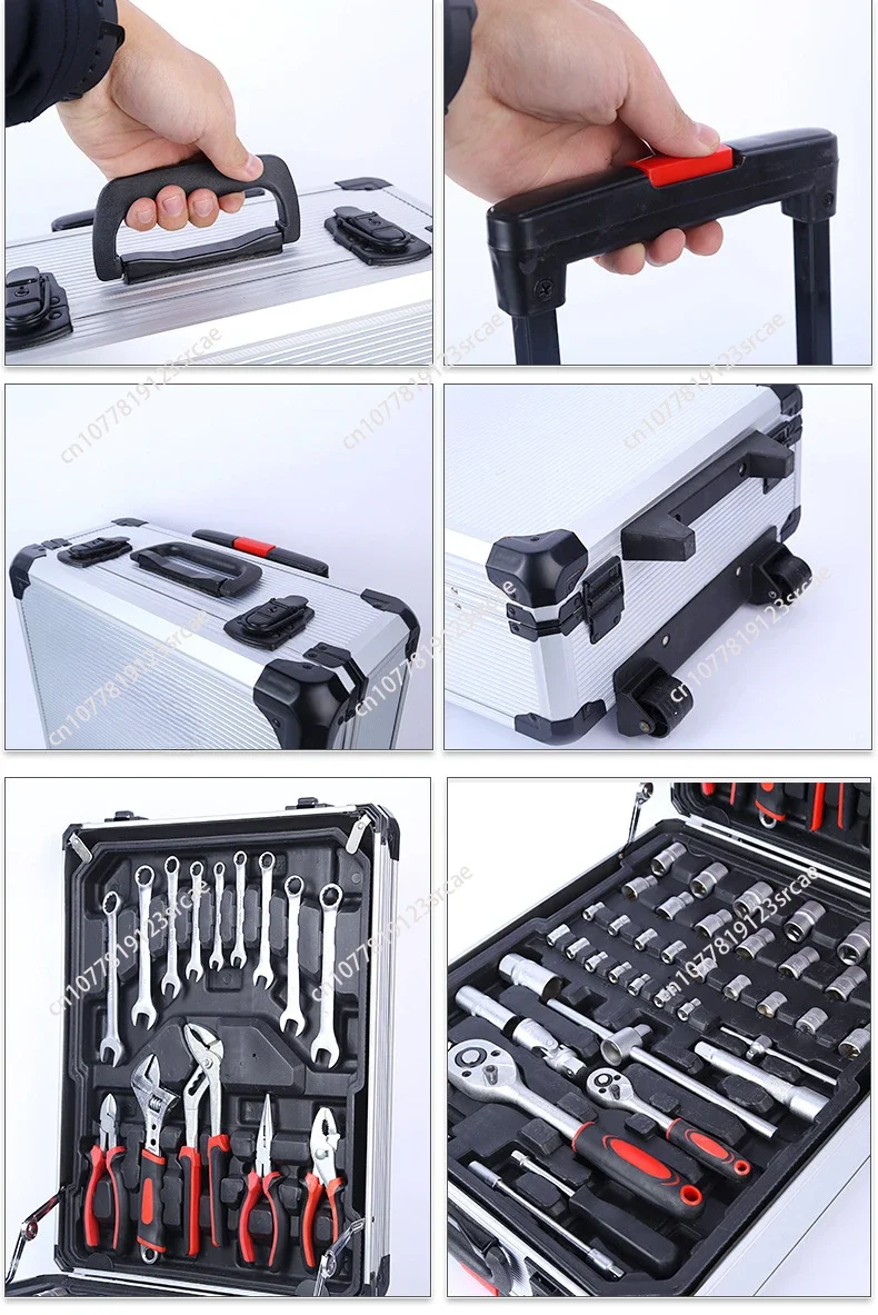 Pull Rod Ratchet Open-End Wrench Hardware Toolbox 499 Pieces Combination Suit