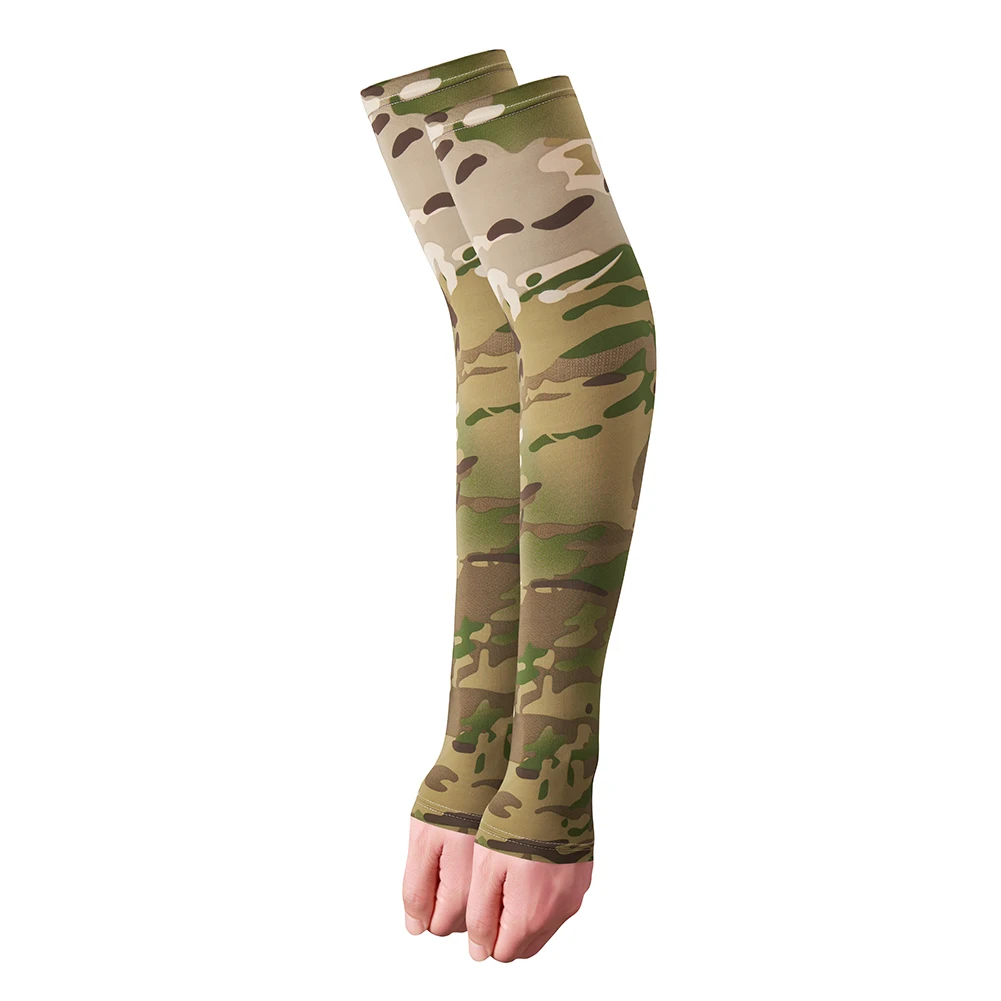 Outdoor Ice Silk Arm Sleeves UV Protection Running Fishing Cycling Sport Sunscreen Cuff Breathable Arm Sleeves