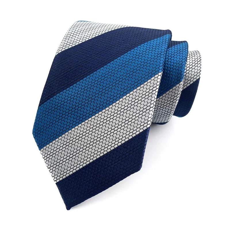 Neue männer Krawatte Luxus Klassische Streifen 8 cm Jacquard Krawatte Krawatte Für Männer Business Hochzeit Party Täglichen Verschleiß zubehör – Detail 15