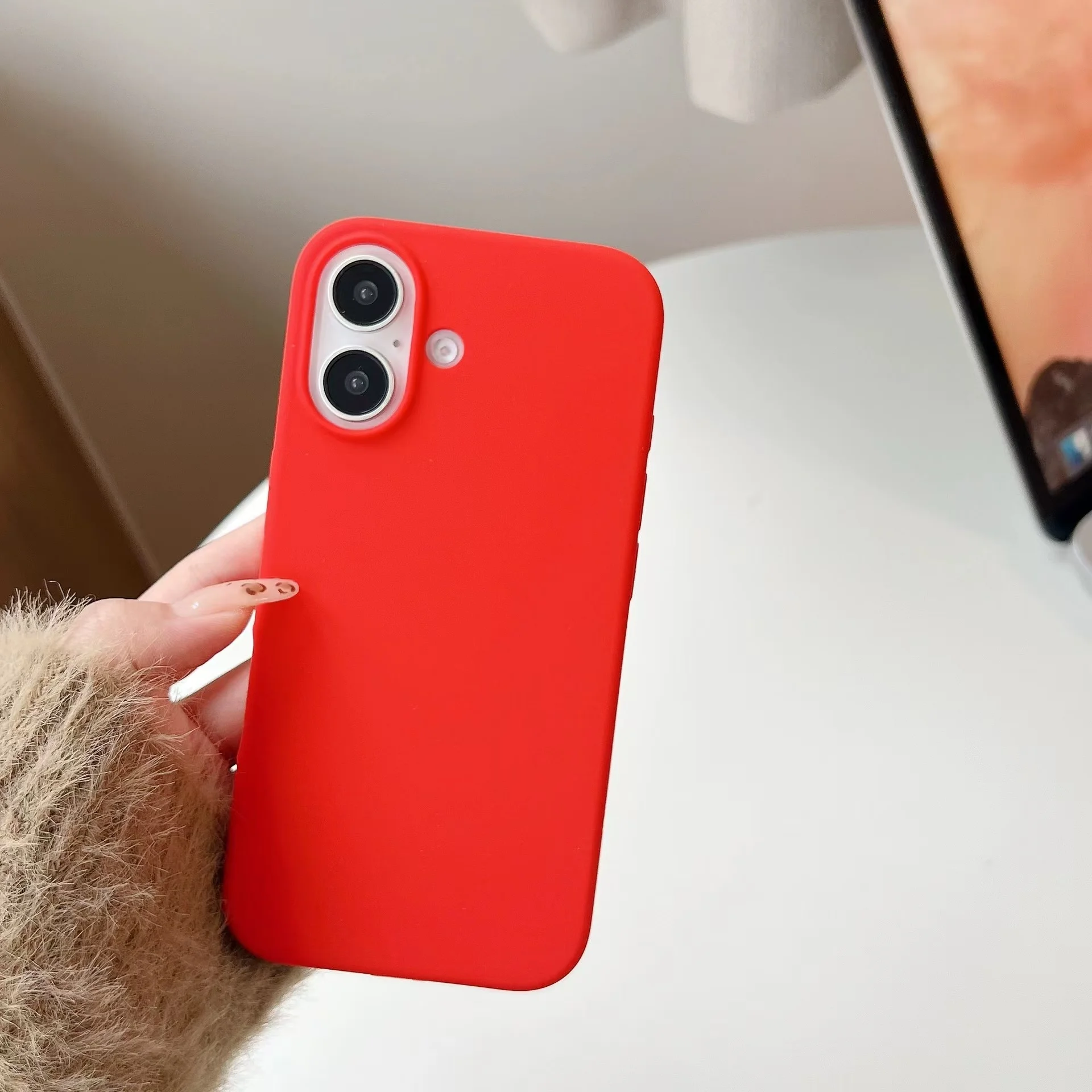 Premium Matte Shockproof Liquid Silicone Phone Case