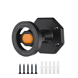 Universal Magnetic Wall Phone Mount with 360° Rotation (Orange)