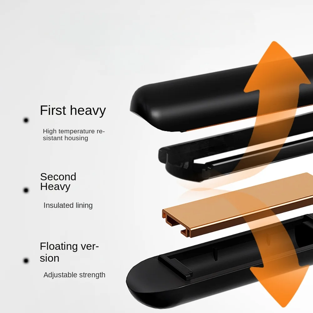 2 in 1 wireless mini portable USB hair straightener, intelligent temperature control upgrade anti-scalding, large capacity lithi 3