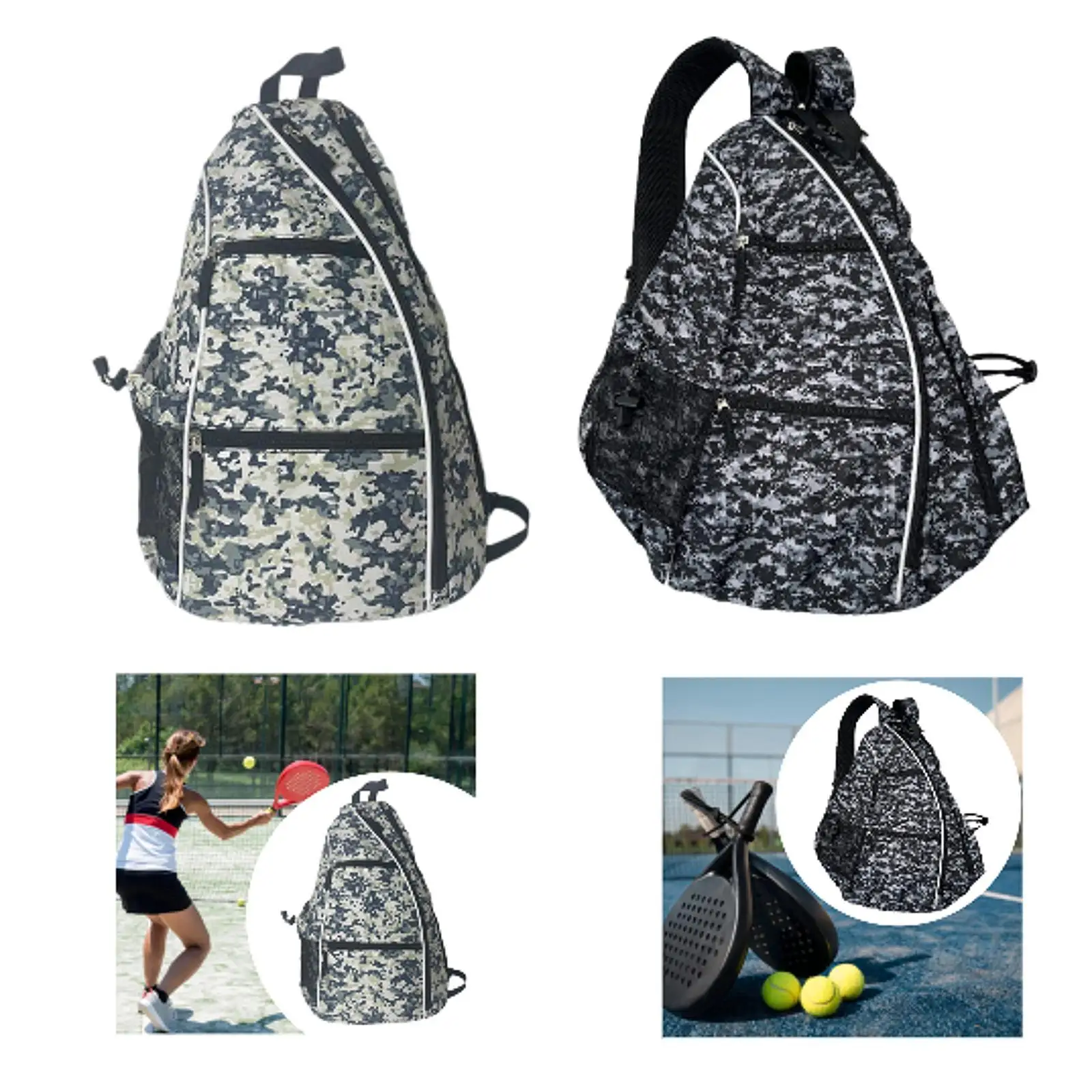 Pickleball Backpack Tennis Badminton Squash Rackets Travel Pouch Lightweight Pickleball Bag Paddle Holder for Men Women Gifts