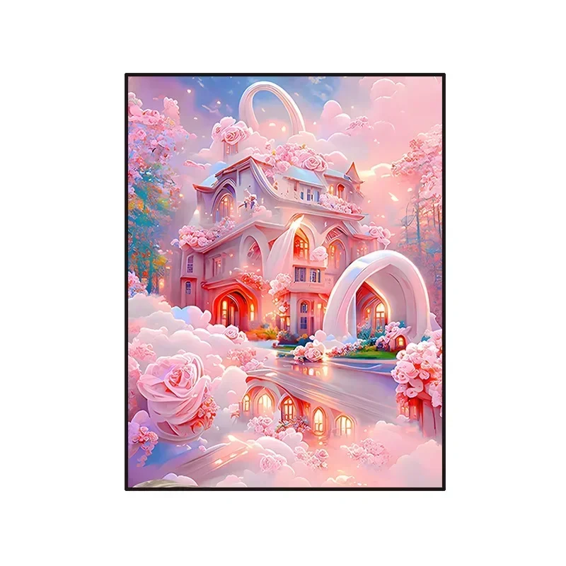 

21333-STB- Diy landscape figures and animals hand-painted digital oil painting set