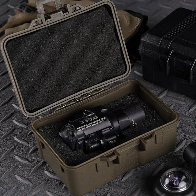 Tactical Storage Box Two Size Outdoor Multifunction Versatile Laser Protective EDC Medicine Flashlight Waterproof Storage Case 2