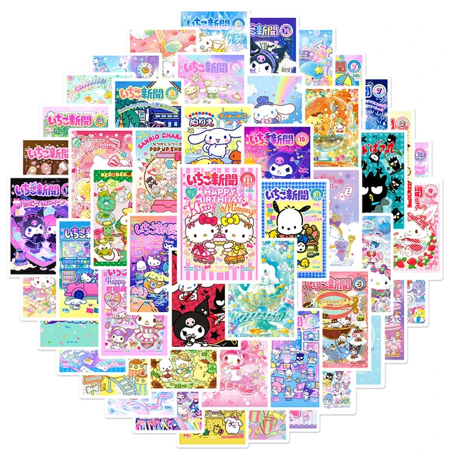 10/30/50/100pcs Kawaii Sanrio Cartoon Stickers BADTZ-MARU Anime