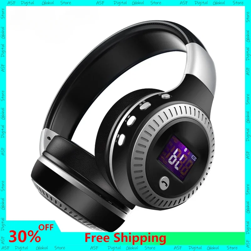 

Bluetooth-наушники B19 с поддержкой FM-радио, слотом для TF-карты