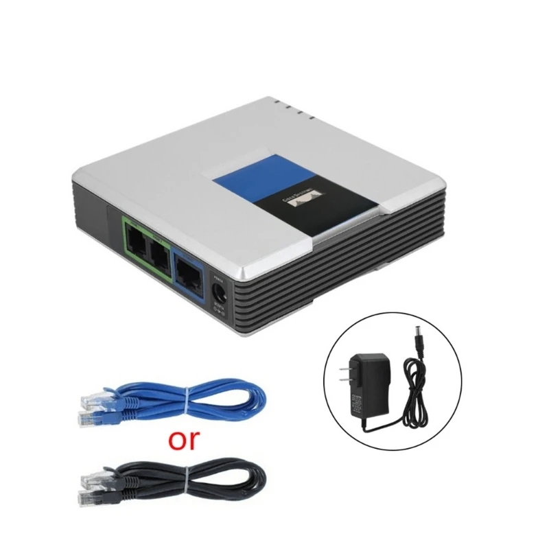 UNLOCKED for LINKSYS PAP2T-NA PAP2-NA VOIP Phone Voice Adapter with 2 FXS Ports SIP VoIP Adapter Advanced PAP2T