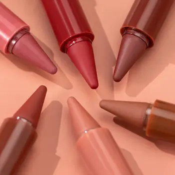 Matita Labbra Twist-Up Multifunzione, Penna Rossetto, Fard in Polvere, Effetto Velluto Opaco, Impermeabile, Contorno Labbra, Non Trasferibile, Trucco Labbra