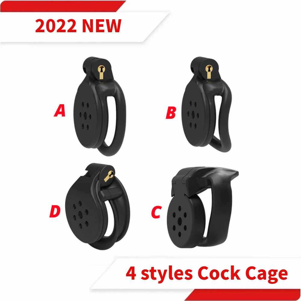 Clearance Price Small Flat Sissy Cobra Chastity Cage With 4 Sizes Penis Lock Cock Ring Male Cock Cage Custom Adult Sex Toys Shop