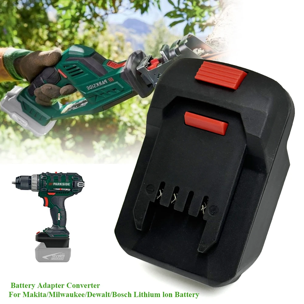 Akku-Adapter-Konverter für Bosch/Makita/Milwaukee/Dewalt 18 V Lithium-Akku für Lidl Parkside X20V Li-Ion Elektrowerkzeug