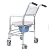Good Quality Elderly Toilet Commode Chair With Detachable Footrests And Splash Guard 1