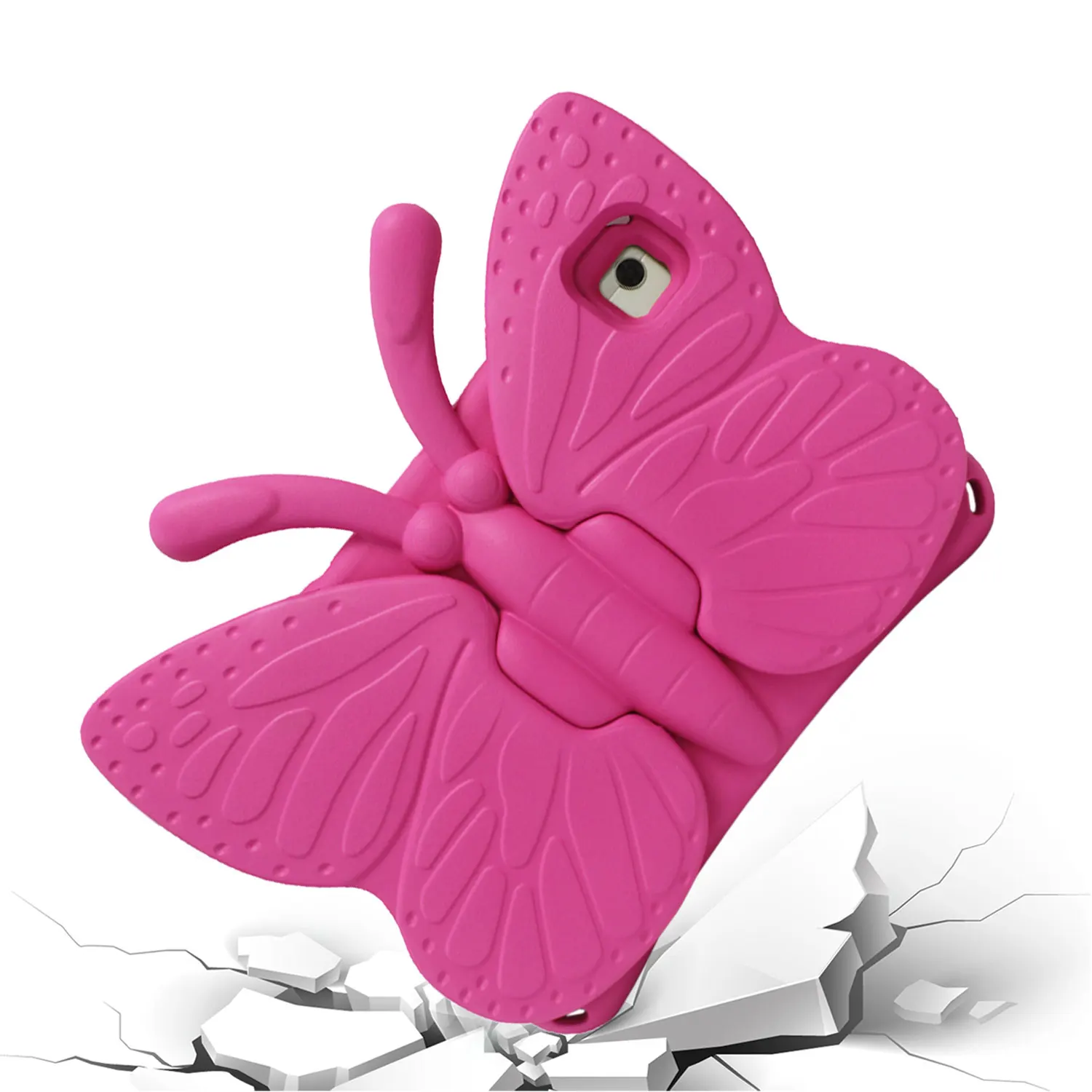 Kids  EVA Case with Cute Cartoon 3D Butterfly Stand Cover