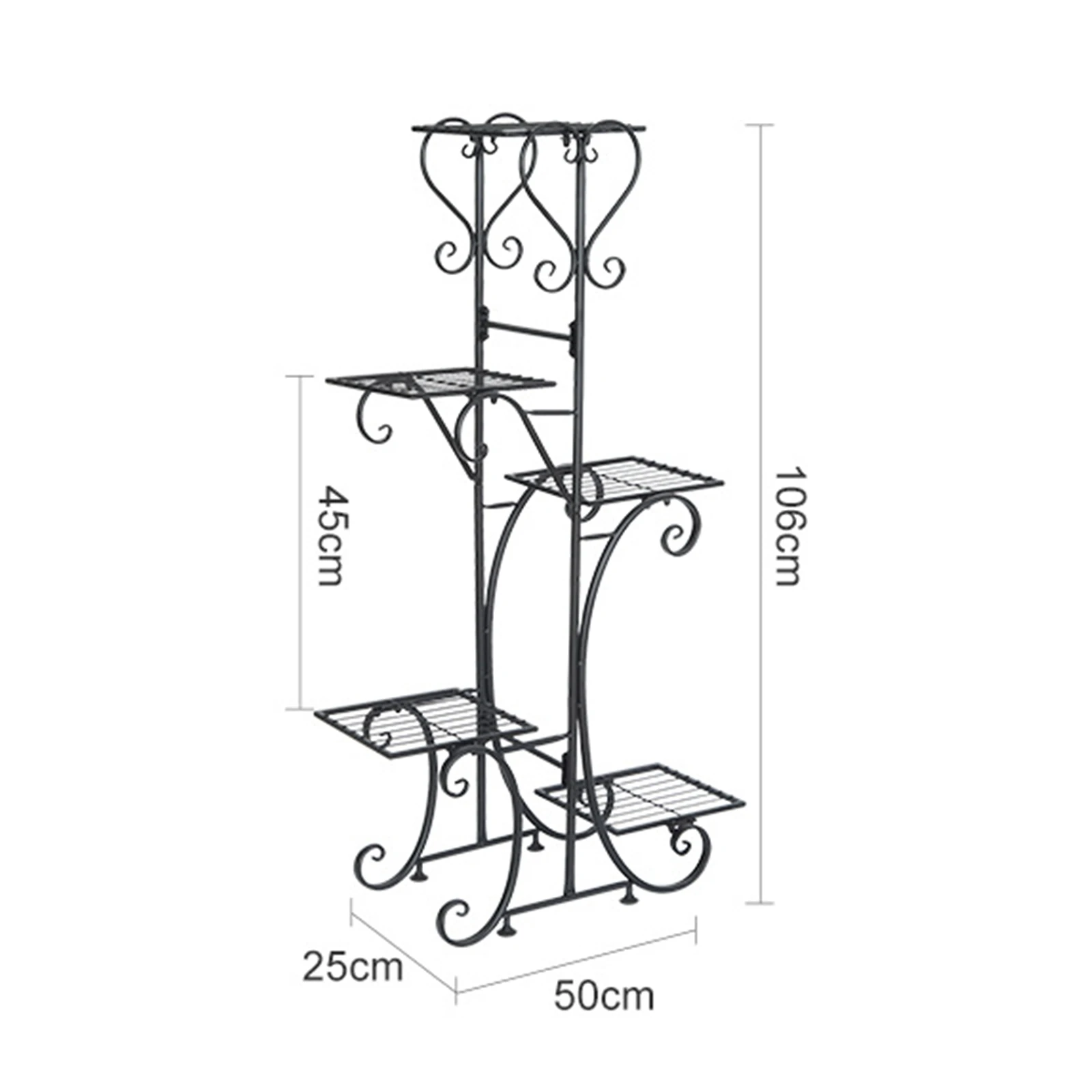 5 Tier Plant Stand and Flower Stand Flower Shelves Planter Rack Storage Organizer Display Indoor Garden Balcony
