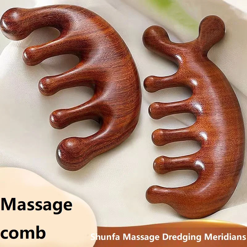 Houten hoofdhuid massagekam voor olie en hoofdhuid_voghion.com
