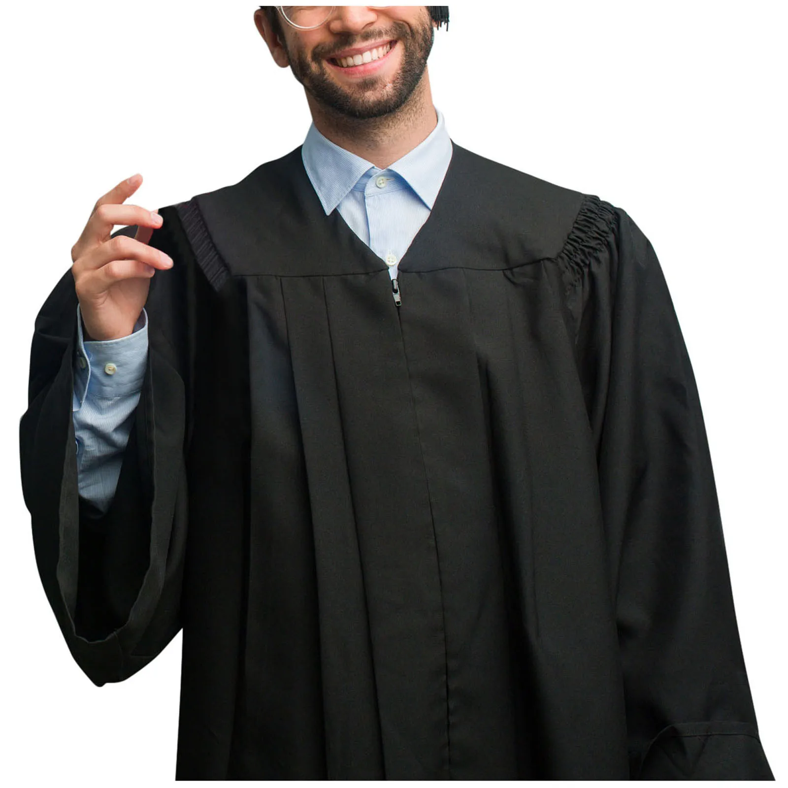 

School Uniform Student Graduation Gown Academic Robe Adult Graduation Suit University Degree Suit Graduation Gown