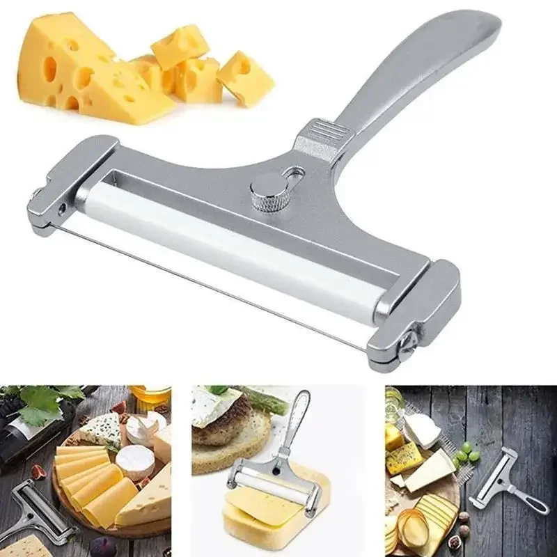 5-in-1 Cheese Tool System - FDA Steel Adjustable Slicer/Grater | Micro Shavings & Butter Blocks |Non-Slip Handle + Blade Guard