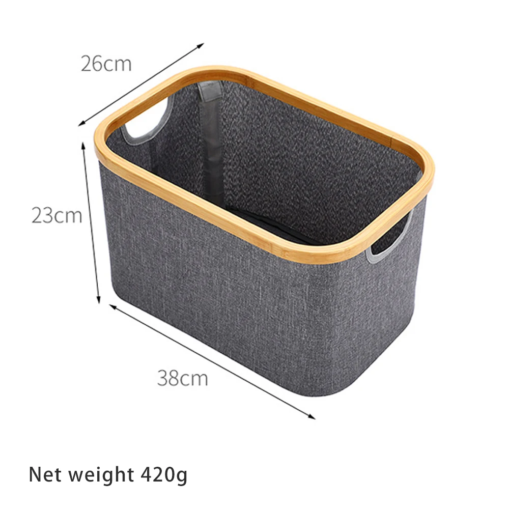 

Foldable Storage Basket Waterproof With Handle Sundries/Toys/Books Multifunctional Family Storage Bag