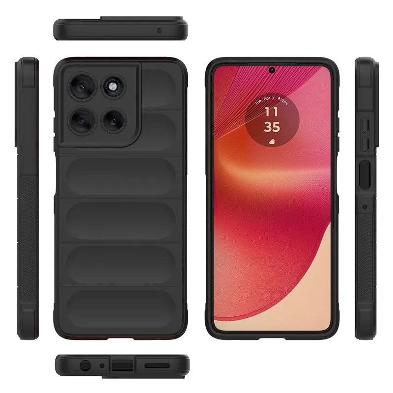 Shockproof Rubber Silicone Protective Bumper Case: Enhanced Cover for Motorola Moto G-Series