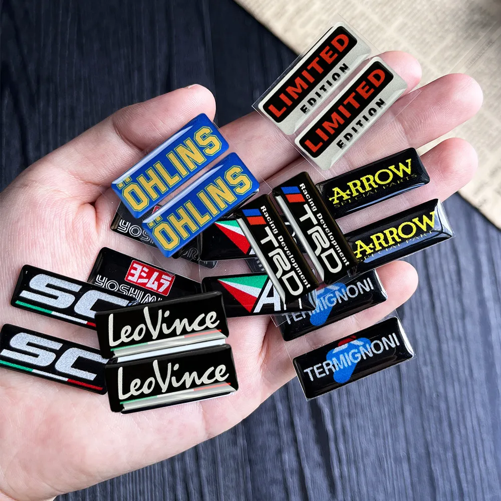 2Pcs Motorcycle Decals Motorcycle Exhaust Pipe Glue Decals Exhaust