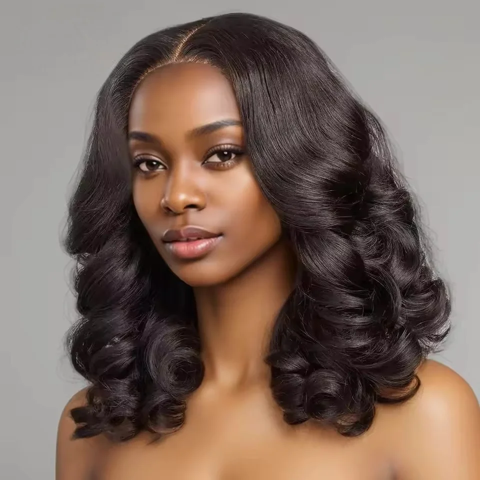 Body Wave 4x4 Transparent Lace Front Bob Wig 13x4 Human Hair Wigs 180 Short LooseBody Wave TPart Lace Frontal Bob Wigs For Women