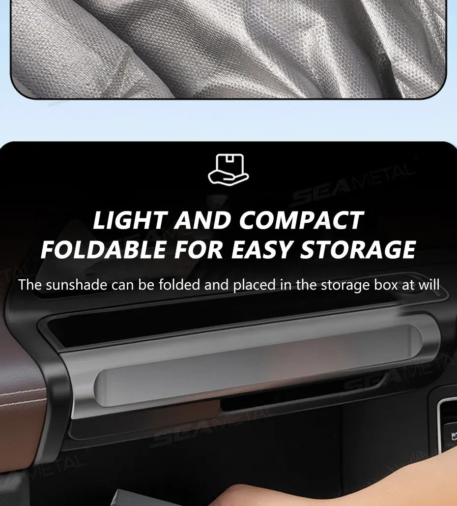 BLALION Universeller Auto-Lenkrad-Sonnenschutz Silberbeschichteter Stoff Sonnenschutz Hitzeschutz Auto-Innenausstattung Zubehör – Detail 6