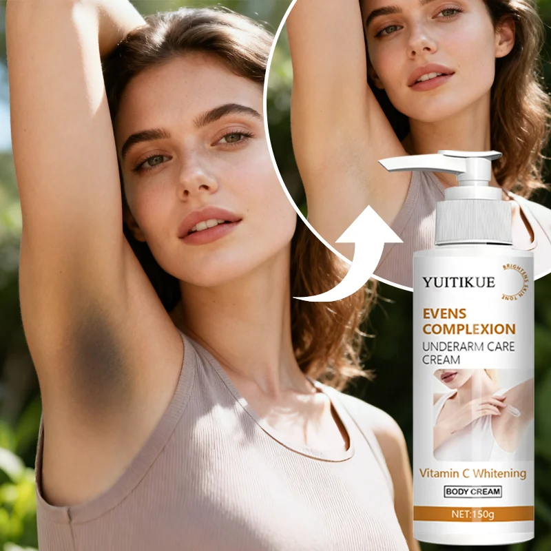 Underarm care cream, suitable for dull skin. Brightens underarms and acts as a moisturizer for intimate areas for women.