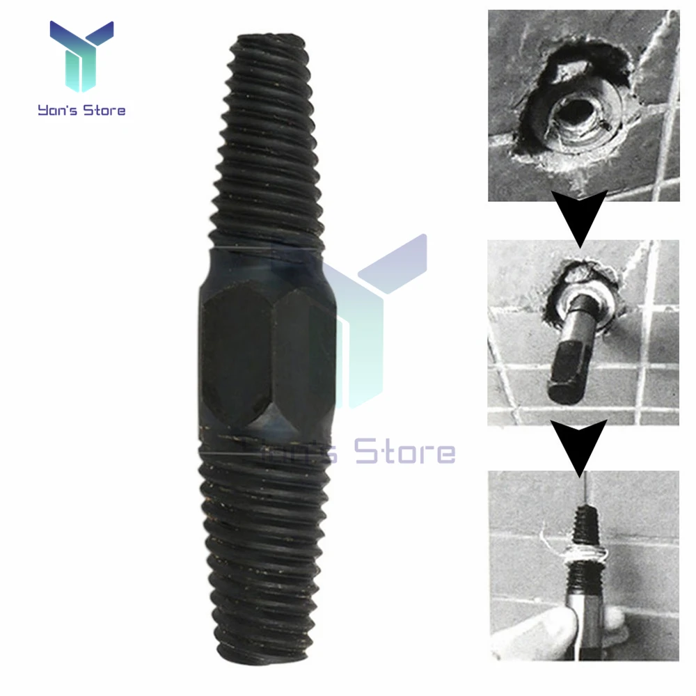 4" 6" Double Head Tap Valve Screw Extractor Set Pipe Faucet Remover ...