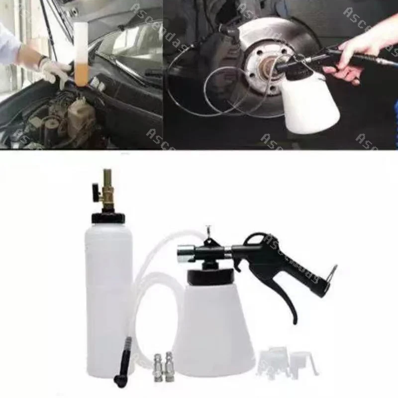 Car Brake Bleeder Pumping Fluid Pump Kit Oil Change Purification Tank Pipe Repair Tool