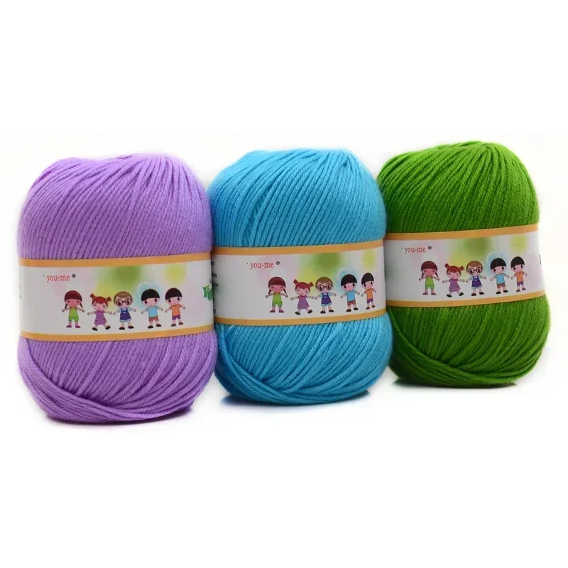 12pcs/set Hot Sale Multi Color Cotton Silk Knitting Yarn Soft Warm