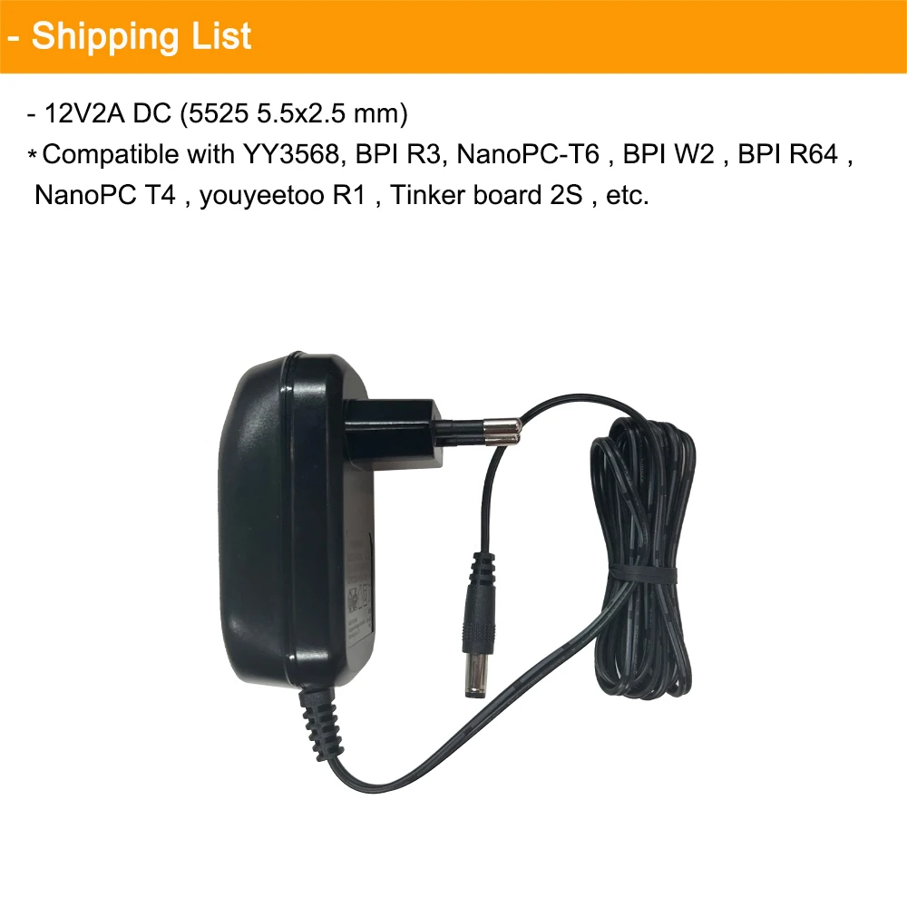 12V5A 5V3A DC Power Supply 12V3A Type-C Support EU US Standard For Raspberry Pi/