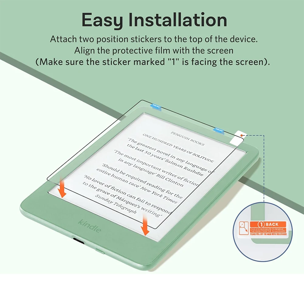HD Tempered Glass Screen Protectors - 2 Pack, 6-Inch, Anti-Scratch Protective Film
