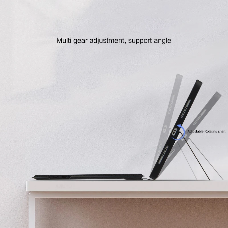 Versatile Backlit Wireless Keyboard Case with Trackpad and Pencil Holder