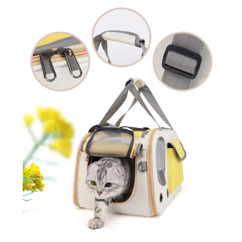 Portable Pet Dog Carrier Bag Portable Foldable Shoulder Bag Outdoor Handbag Transport Small Dogs Cats Pet Supplies Pet Carrier Bag Pet Bag
