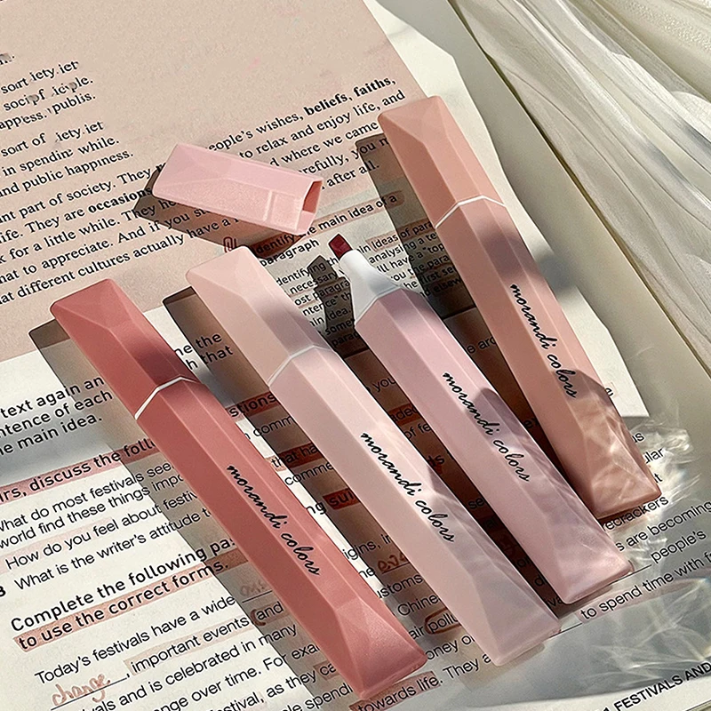 그라디언트 컬러 하이라이터 아트 드로잉 그래피티 마커 펜, 학생 문구, 학교 사무용품, 4 개