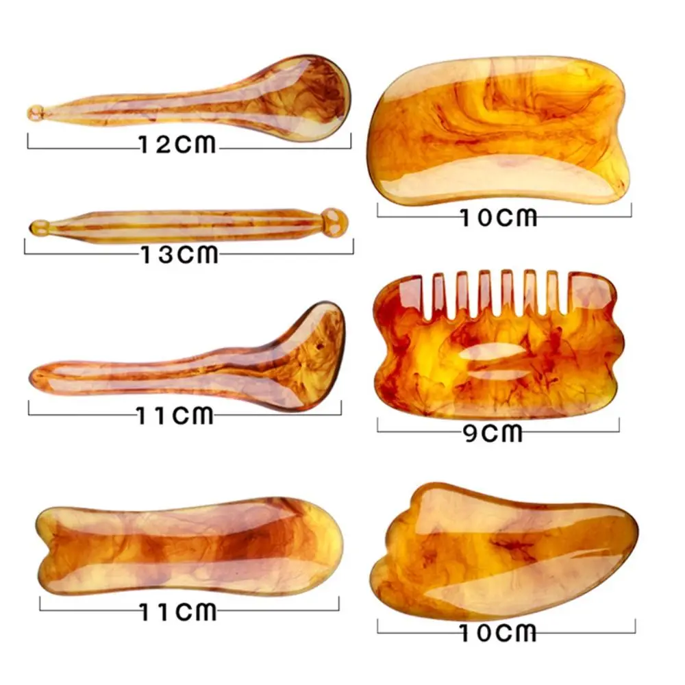 Resin Slimming Skin Care Tool Beauty Physical  Facial Scraping Scraper Massage Comb Face Massager Gua Sha Board