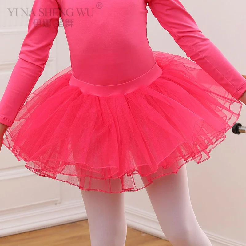 Girls Ballet Tutu Skirt 4 Layers Mesh Yarn Tulle Ballet Dance Short ballet skirts girls dance costumes tutu skirt