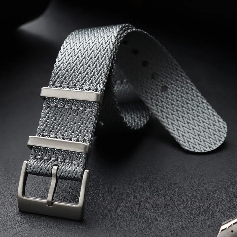 Premium Waterproof Military Canvas Nylon Watch Band - Universal Fit, Multiple Sizes Available