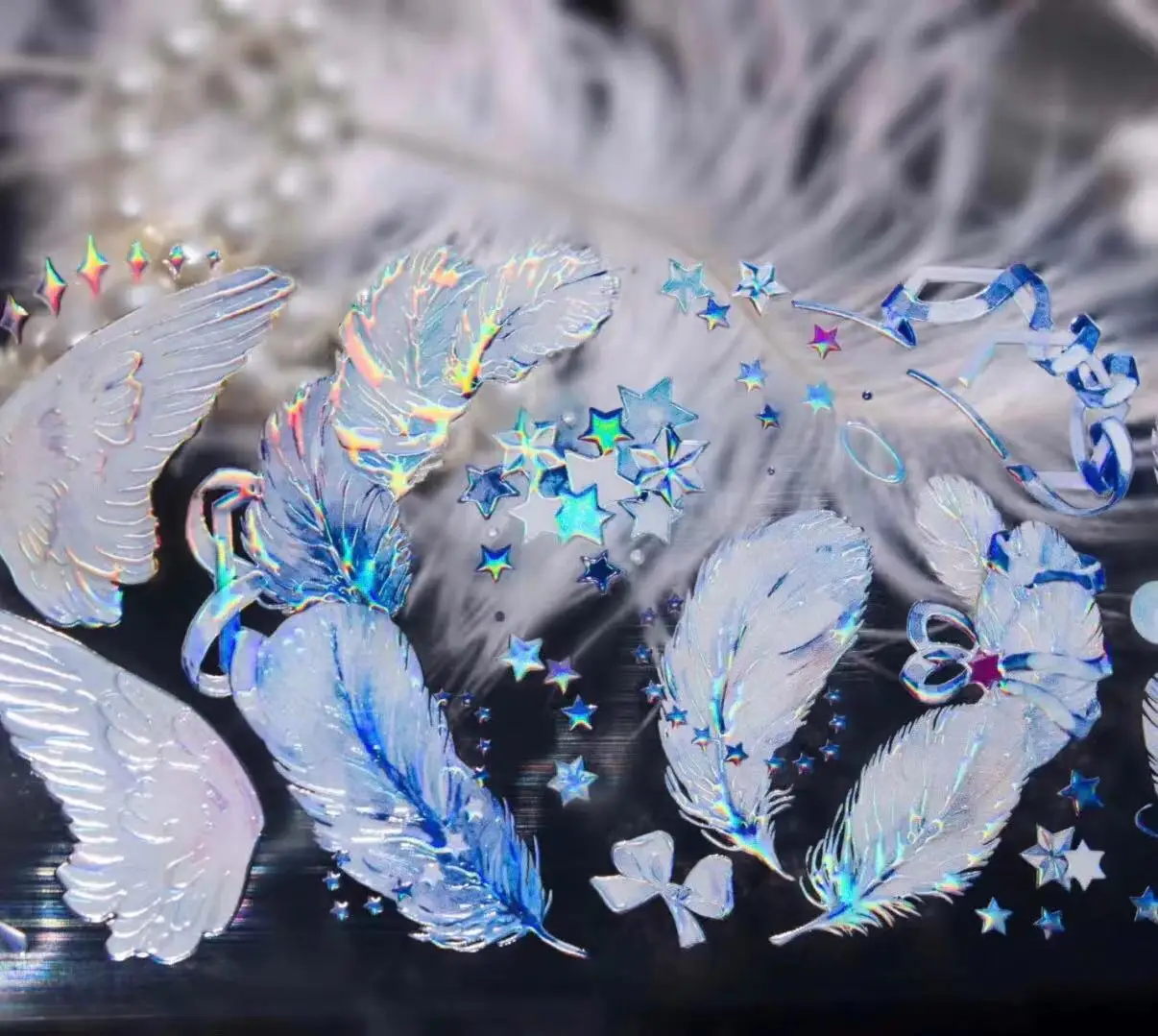 

Наклейка с надписью «Angel Rainbow», декоративная наклейка для скрапбукинга «сделай сам»