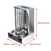 OO Wholesale Turkey Doner Kebab Meat Product Making Machine Electric Barbecue Grills Mini Shawarma Machine With Meat Catch Pan 2