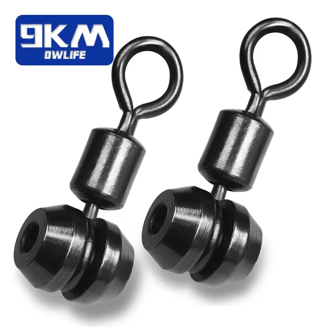 Eslabones Giratorios Para Arma - Pack De 2 | Liberación Rápida | Color Negro