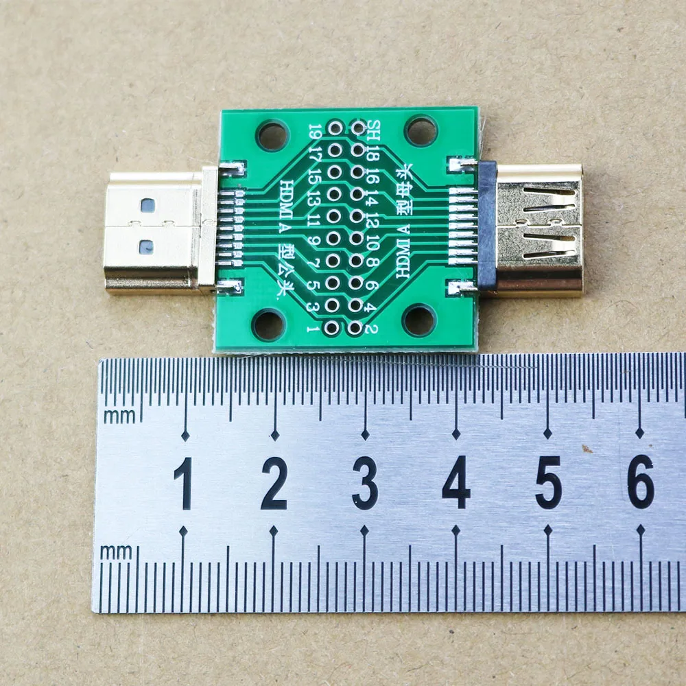 HDMI    ׽Ʈ ,   ̴ Ŀ, PCB 2.54mm ġ 19 20  DP HD A -  , 1 