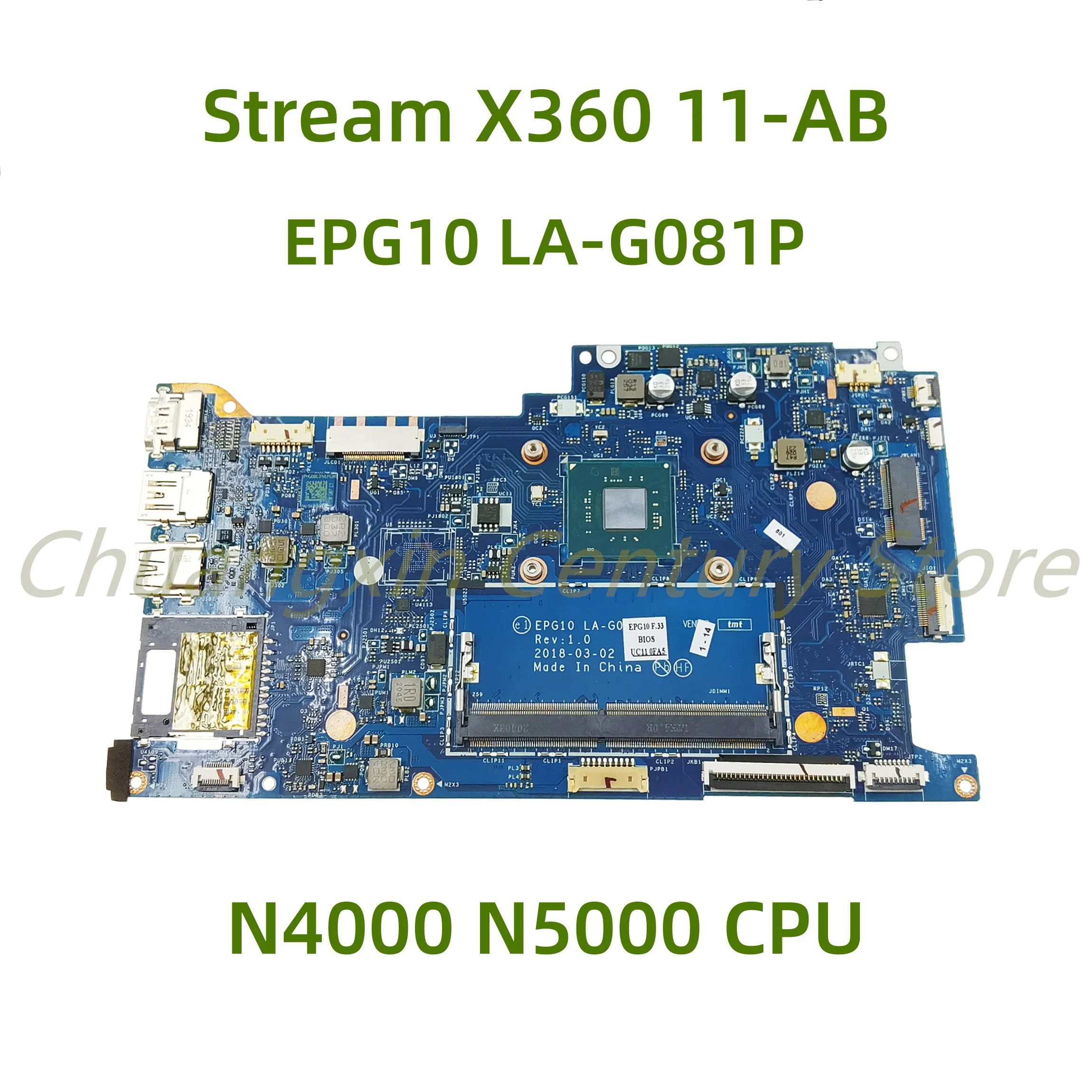 Laptop Motherboard para HP Stream, totalmente trabalho,