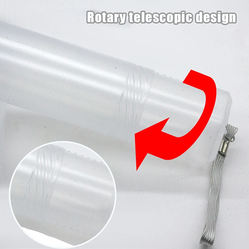 1PCS New Transparent Abs Telescopic Pen Holder Art Painting Brush Pencil Holder Suitable For Outdoor Sketching Brush Storage