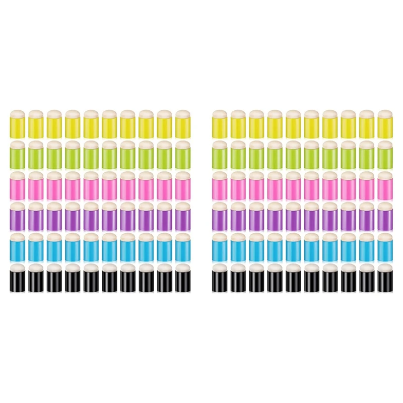 

120 Pieces Finger Sponge Daubers Finger Painting Sponge Craft Drawing Sponge Dauber Set For Painting Art Ink Crafts