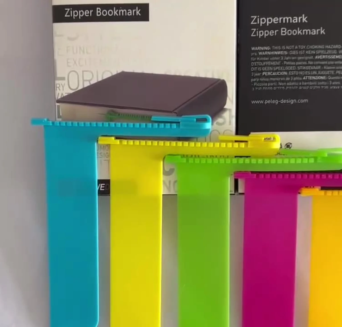Segnalibro Creativo con Cerniera, Blocco Note per Appunti, Clip per Segnare Pagine di Libri per Studenti