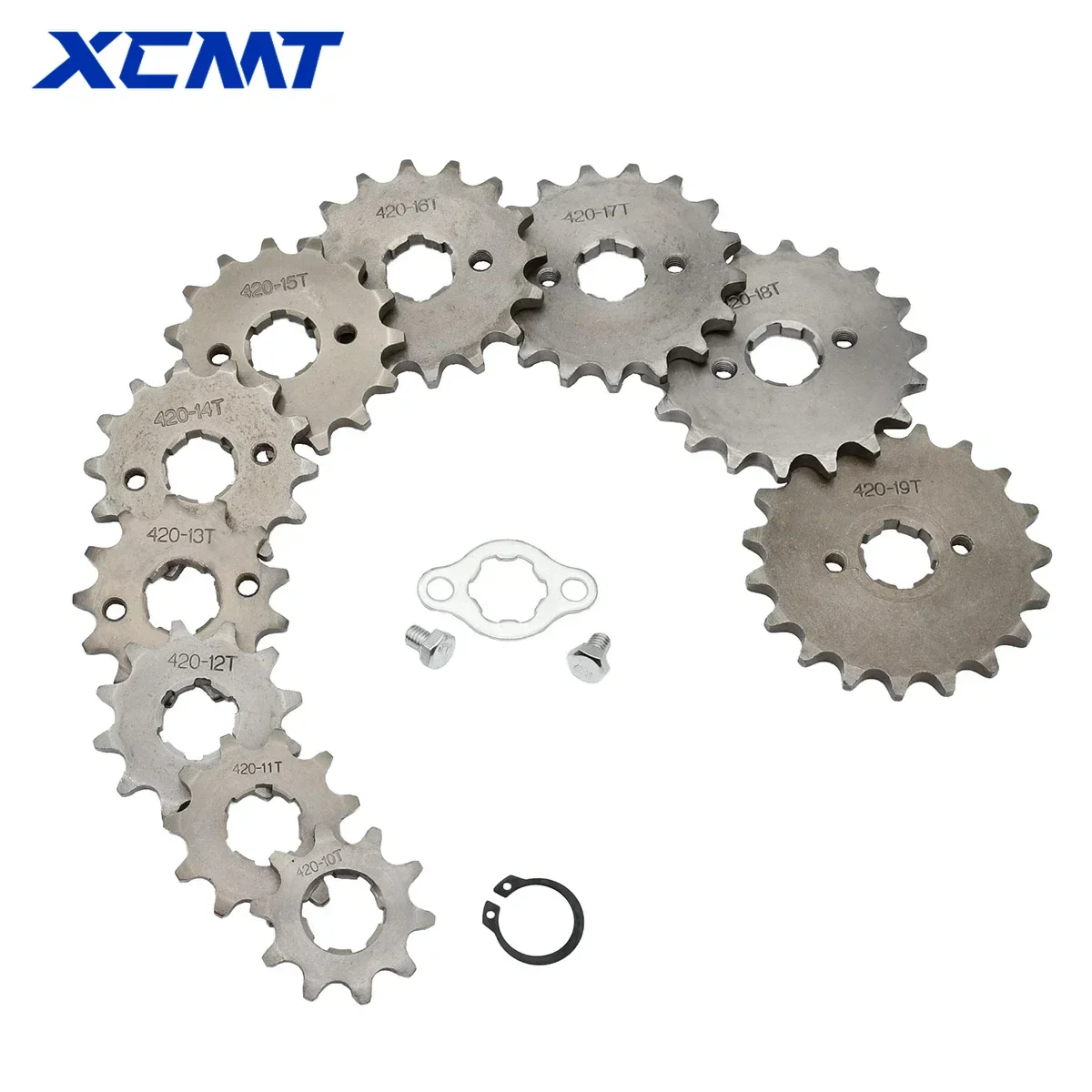 Motorcycle 420# 20mm 10 11 12 13 14 15 16 17 18 19T Teeth Front Engine Sprocket For ATV Dirt Pit Monkey Dax Bike Go Kart Quad