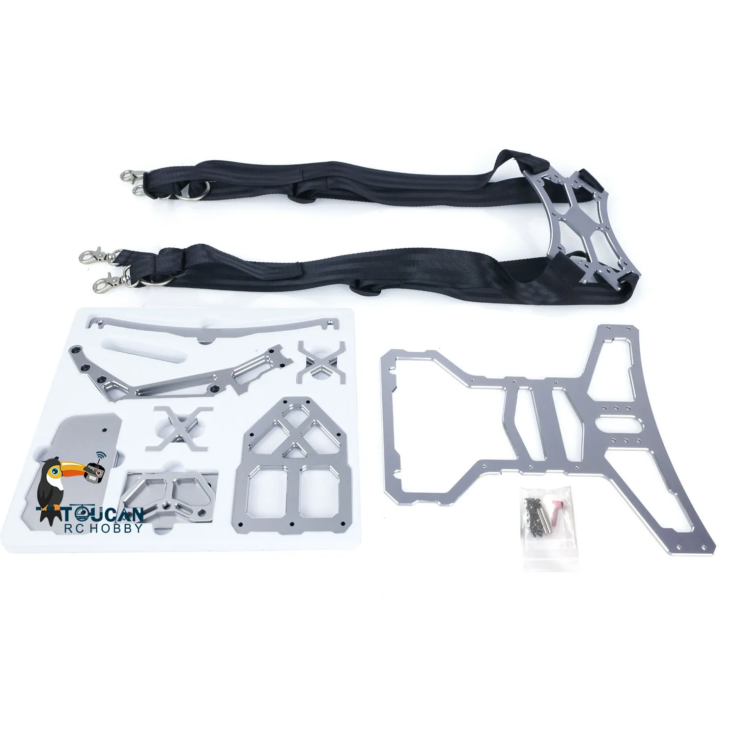 Toucan New RC Spare Part Metal Transmitter Trays Holder with Strap Accessories Flysky Paladin