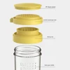 Grated Cheese Shaker Bottle Clear Spice Dispenser With Lid For Cumin Sesame Seasoning Jar Barbecue Tool Kitchen Container 4